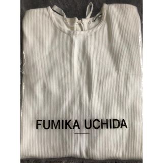 専用です。FUMIKA UCHIDA フミカウチダ バックオープンリブ(カットソー(半袖/袖なし))