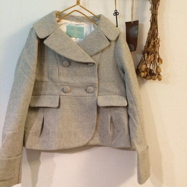 極美品 franche lippee フランシュリッペ 丸襟 ショートコート ...