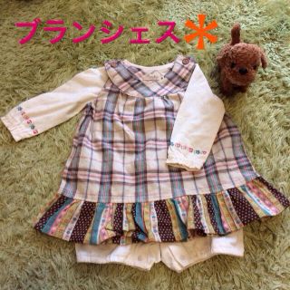 ブランシェス(Branshes)のブランシェス ワンピセット(ロンパース)