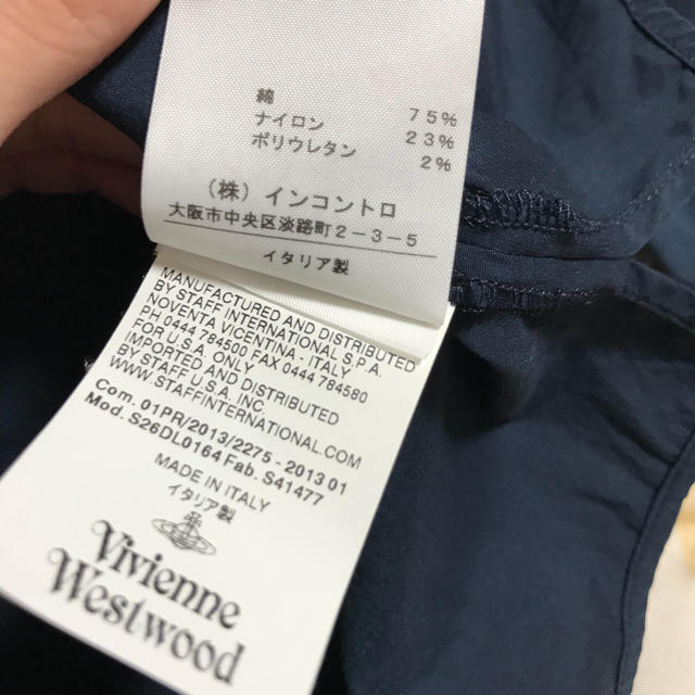 Vivienne Westwood(ヴィヴィアンウエストウッド)のお値下げ☆Vivienne Westwood インポートシャツ ネイビー レディースのトップス(シャツ/ブラウス(長袖/七分))の商品写真