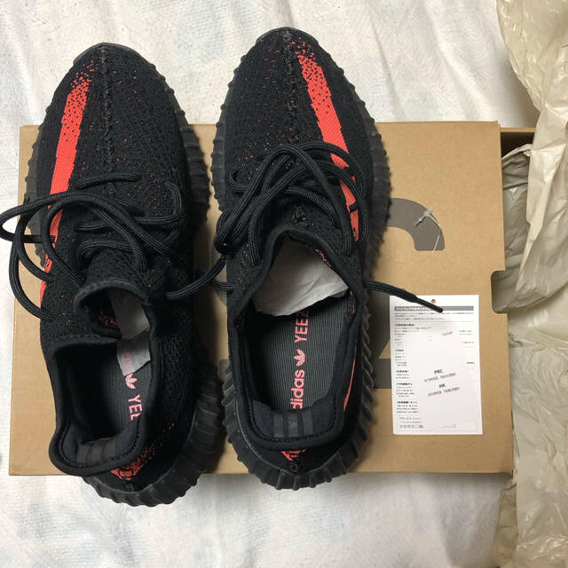 adidas(アディダス)の専用 yeezy boost 350 v2 black red 27㎝ メンズの靴/シューズ(スニーカー)の商品写真