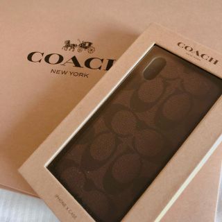 コーチ(COACH)のCOACH★シグネチャーiPhone/スマホケースiPhoneX 新品 1点のみ(iPhoneケース)