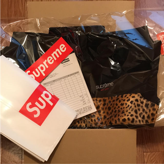 Supreme(シュプリーム)のLeopard Panel Half Zip Sweatshirt S 特価 メンズのトップス(スウェット)の商品写真