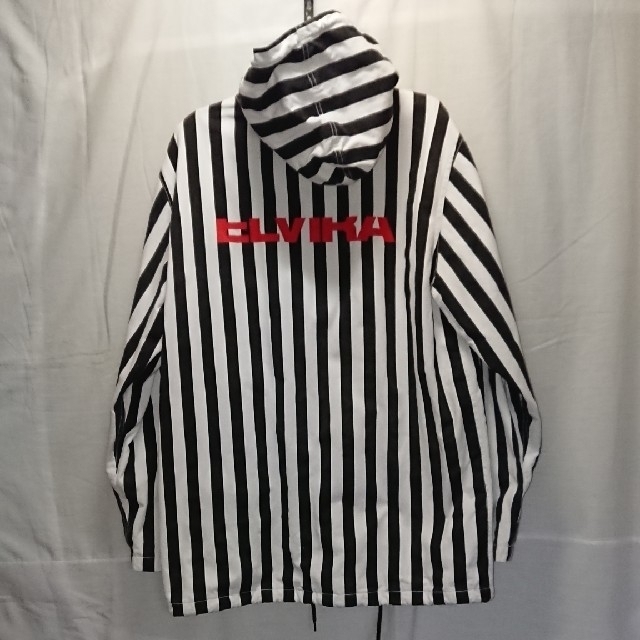 OFF-WHITE(オフホワイト)の【ELVIRA】ストライプ フーデットコート メンズのジャケット/アウター(マウンテンパーカー)の商品写真