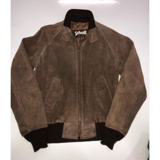 ショット(schott)のSCHOTT  ショット スウェード レザージャケット 38(レザージャケット)