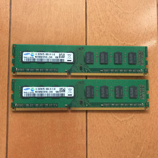 サムスン(SAMSUNG)のSAMSUNG PC3-10600U (DDR-1333) 2G×2枚【中古】(PCパーツ)