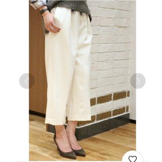 スピックアンドスパン(Spick & Span)のスピックアンドスパン　TRダブルクロスストレート パンツ(クロップドパンツ)