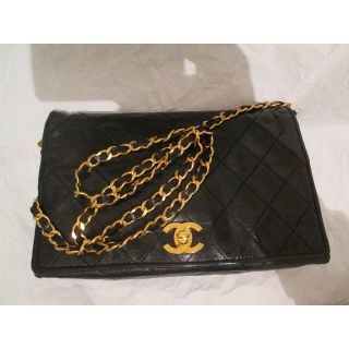 シャネル(CHANEL)の美品 正規 CHANEL シャネル 黒ラム23ｃｍマトラッセバック3WAY(ショルダーバッグ)