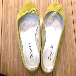 レペット(repetto)のレペット サンドリオン スエードイエロー Star 37(バレエシューズ)