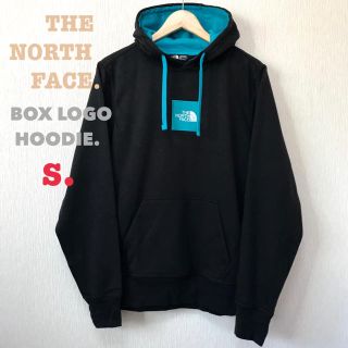 ザノースフェイス(THE NORTH FACE)のラス1  M相当 新品 ザ ノースフェイス BOXロゴ パーカー メンズS 黒(パーカー)