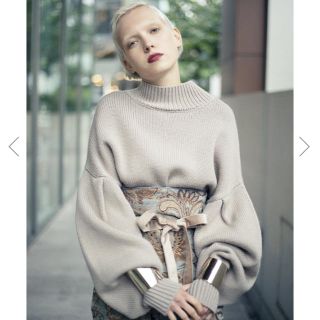 アメリヴィンテージ(Ameri VINTAGE)のAmeri VINTAGE BALLOON SLEEVE KNIT TOP(ニット/セーター)