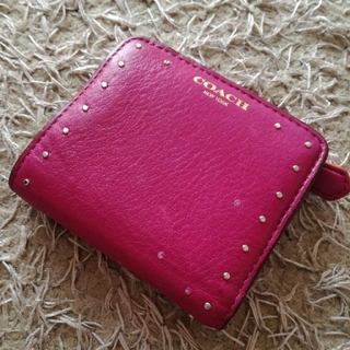 コーチ(COACH)のCOACH☆可愛いピンクのミニ財布(財布)