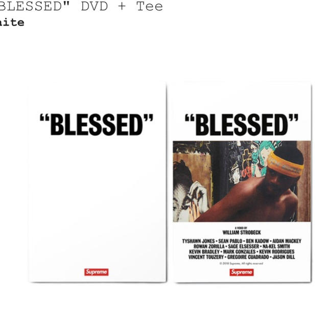 Supreme(シュプリーム)のblessed DVD TEE メンズのトップス(Tシャツ/カットソー(半袖/袖なし))の商品写真