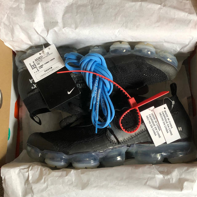 nike off-white vapor max black靴/シューズ