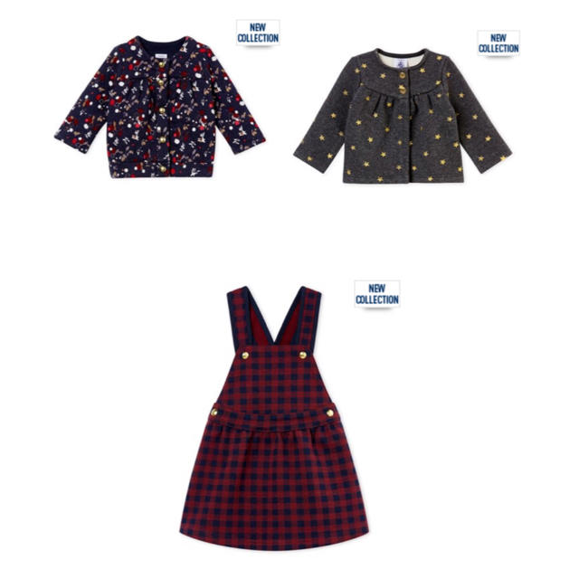 PETIT BATEAU(プチバトー)のくま様専用♡プチバトー3点おまとめ キッズ/ベビー/マタニティのキッズ服女の子用(90cm~)(ワンピース)の商品写真