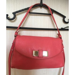 クロエ(Chloe)の（美品）Chloe Lilyピンク本革2Wayショルダーバッグ(ショルダーバッグ)