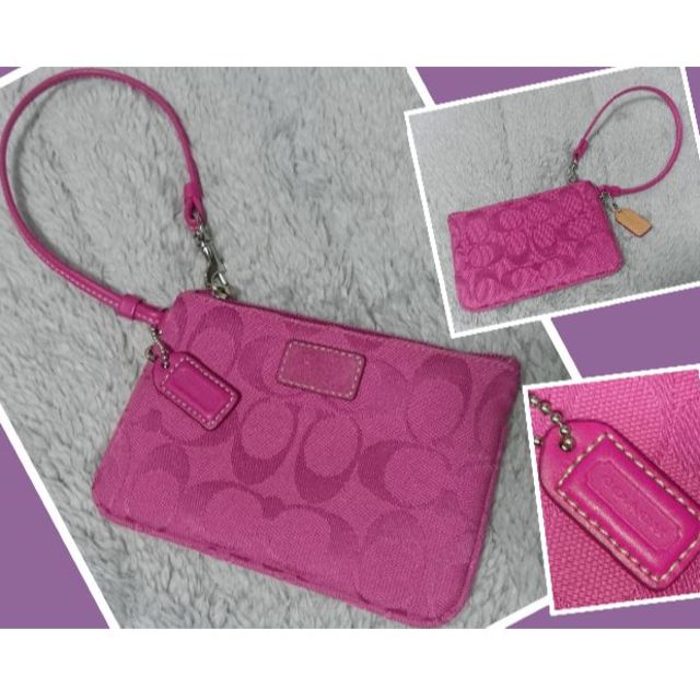 値下げ中◇COACHコーチ◇シグネチャー◈リストレット◈ポーチ◇未使用