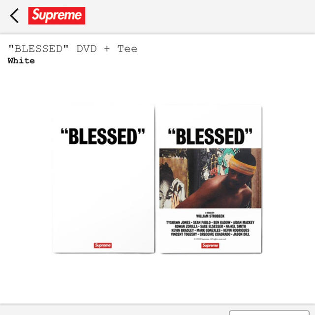 supreme blessed tee dvd mサイズ