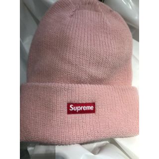 シュプリーム(Supreme)のsupreme ビーニー ピンク 都内手渡し可能(ニット帽/ビーニー)