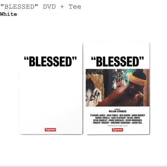 Supreme(シュプリーム)のsupreme blessed dvd スマホ/家電/カメラのテレビ/映像機器(DVDレコーダー)の商品写真