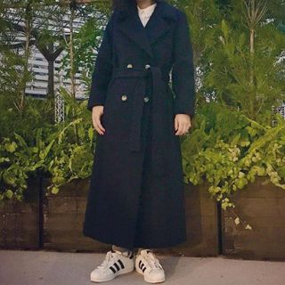 BLACK BY MOUSSY ウールダブルクロスロングコート www.krzysztofbialy.com