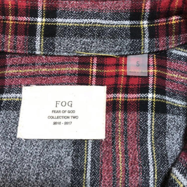 FOG collection two check shirt M