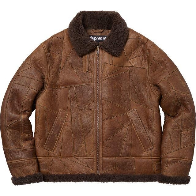 Supreme - supreme patchwork shearling B-3 jacket