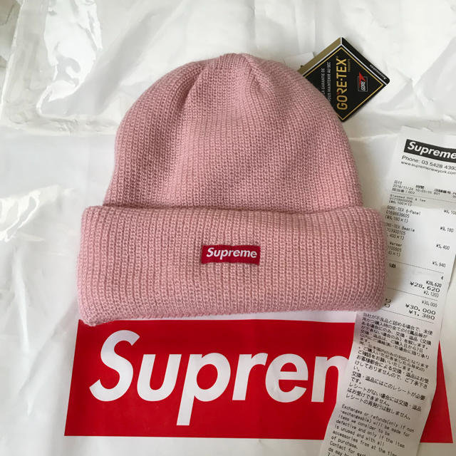 Supreme(シュプリーム)の即日発送 supreme GORE-TEX Beanie ピンク メンズの帽子(ニット帽/ビーニー)の商品写真