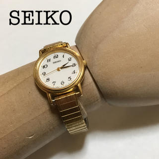 セイコー(SEIKO)のSEIKO 腕時計 電池式 ゴールド レディース   (腕時計)