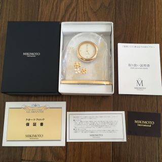 ミキモト(MIKIMOTO)の【新品未使用】MIKIMOTO ミキモト クオーツ クロック(置時計)