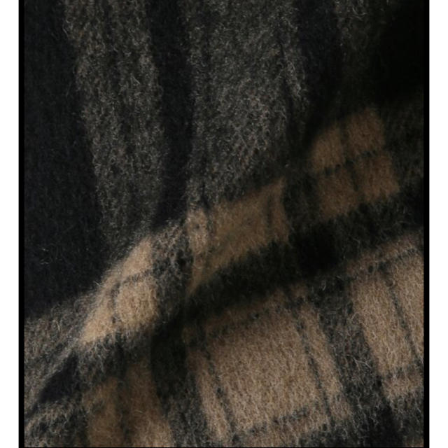 Spick & Span(スピックアンドスパン)のspick & span★ウールシャギーチェックラインミディラップスカート レディースのスカート(ひざ丈スカート)の商品写真