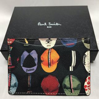 ポールスミス(Paul Smith)の【値下げしました！】新品 ポールスミス サイクルキャップ プリント 定期入れ(名刺入れ/定期入れ)