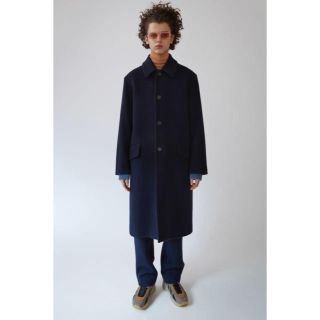 アクネ(ACNE)の(極美品)Acne Studios Magma  ネイビー 48  アクネ(チェスターコート)