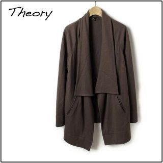 セオリー(theory)のTheory : ◆ 美品 ウールカーディガン 茶(カーディガン)