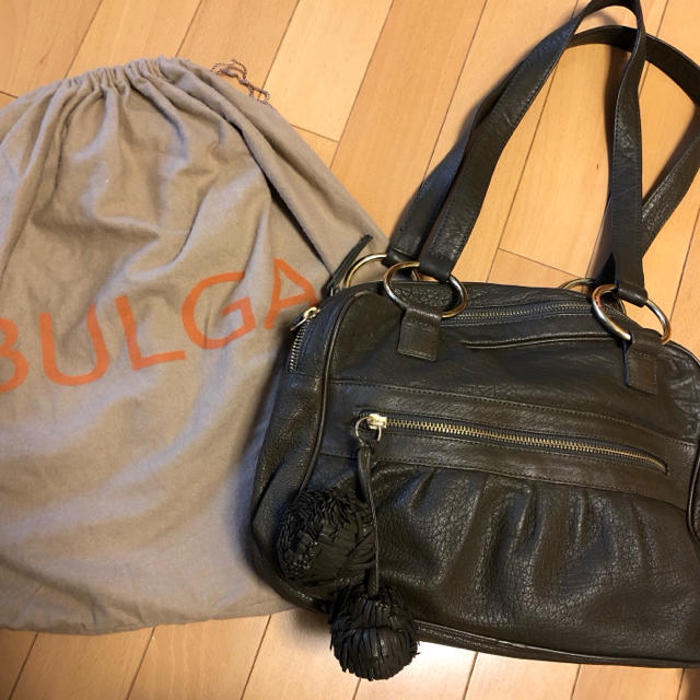 Spick & Span(スピックアンドスパン)のどな様専用 BULGA ブルガ  レザーバッグ ボストンタイプ  レディースのバッグ(ショルダーバッグ)の商品写真