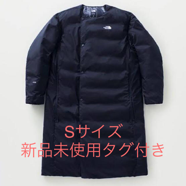 hyke northface Light Down Coat navy S 新品ロングコート