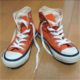 コンバース(CONVERSE)のconverseスニーカー☆オレンジ(スニーカー)