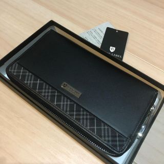 ブラックレーベルクレストブリッジ(BLACK LABEL CRESTBRIDGE)の新品★クレストブリッジ★ブラックレーベル★ラウンド ジップ 財布 バーバリー好き(長財布)