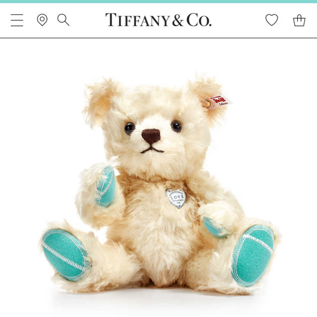 5%OFF】 tiffany - Co. & Tiffany steiff 日本800個 ホリデー限定