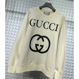 Gucci - グッチ スウェット サイズM 黒ロゴの通販｜ラクマ