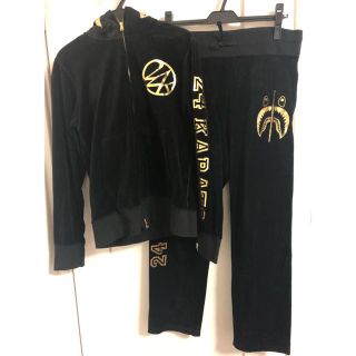 トゥエンティーフォーカラッツ(24karats)のA7912 A BATHING APE × 24karats ベロアセットアップ(ジャージ)