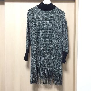 ザラ(ZARA)の【hanaさま専用】ZARA ツイード柄ワンピース(ミニワンピース)