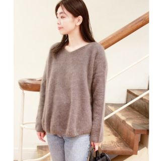 プラージュ(Plage)の☆まゆ様専用☆plage
Fur Vネックプルオーバー(ニット/セーター)