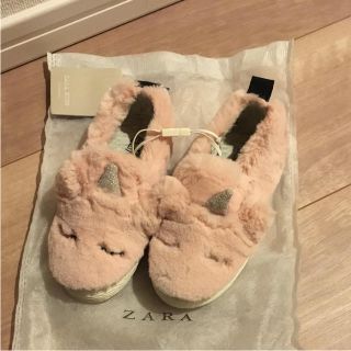 ザラキッズ(ZARA KIDS)の新品タグ付き✳︎ZARA kids ユニコーン シューズ(スリッポン)