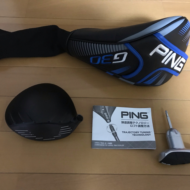 PING(ピン)のPING ピン G30ドライバーヘッドカバー＆レンチ　 おまけジャンクヘッド付き チケットのスポーツ(ゴルフ)の商品写真