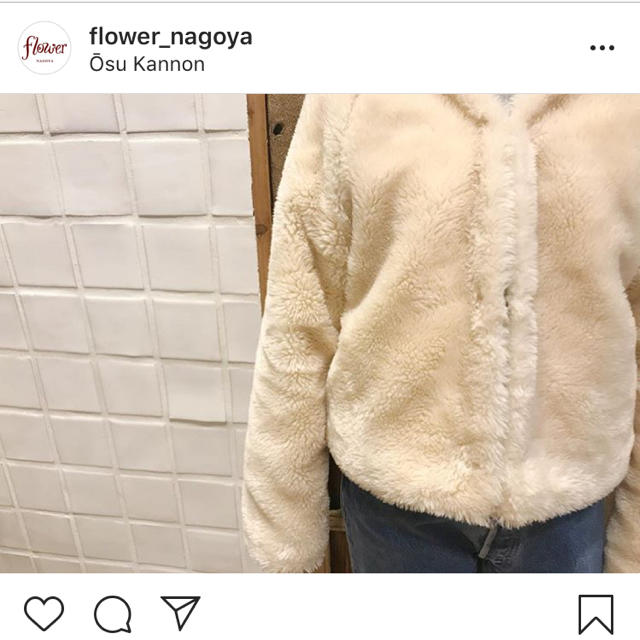 flower(フラワー)のflower ファーブルゾン レディースのジャケット/アウター(ブルゾン)の商品写真