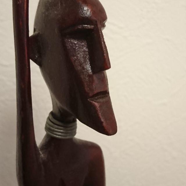 アフリカ 手作り 木彫り 人形 民族工芸 4体セット 美品 UESDの通販 by レクサス's shop｜ラクマ