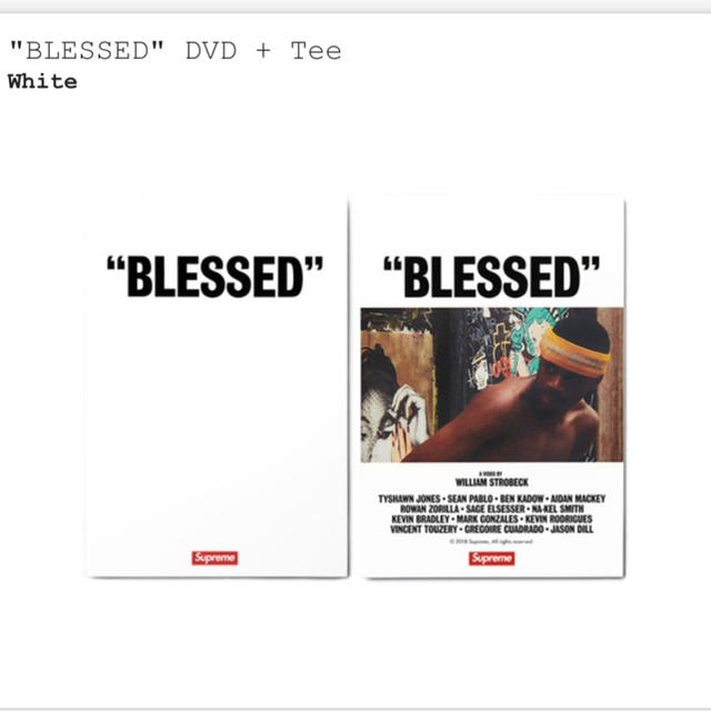 18FW Supreme  blessed tee+DVD Lサイズ ①