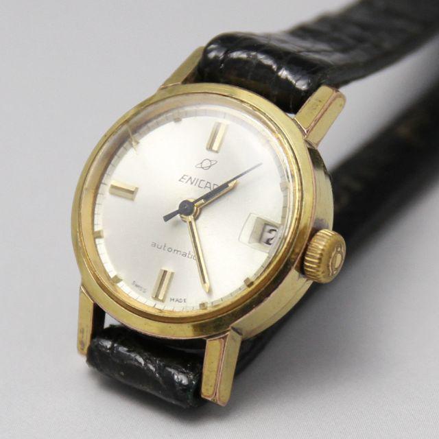 可動品 ENICAR レディース エニカ 自動巻き 腕時計 女性 レディースのファッション小物(腕時計)の商品写真