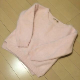 アプワイザーリッシェ(Apuweiser-riche)のアプワイザー✴︎ピンクニット(ニット/セーター)